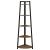 Jacksonville 5-Tier Corner Bookcase with Metal Base
