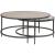 Midtown Wood/Glass/Metal Round Nesting Coffee Table