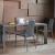 Aida Leather/Metal Dining Chair