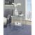 Polyanthus Acrylic/Metal/Glass Square End Table