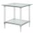Polyanthus Acrylic/Metal/Glass Square End Table