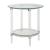 Polyanthus Acrylic/Metal/Glass Round End Table