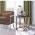 Novus Wood/Metal Round End Table