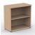 Uni Melamine Office Bookcase w/2 Shelves