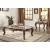 Shalisa Marble/Wood Rectangular Coffee Table Set