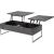 Iban Wood Rectangular Lift Top Storage Coffee Table Set