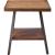 Ikram Wood/Metal Square End Table