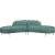 Divine 2-Piece Velvet Sectional