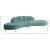 Divine 2-Piece Velvet Sectional