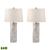 Mother of Pearl Cylinder LED Table Lamp (Set of 2)