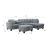 SM Vega Fabric Jumbo Corduroy L-Shaped Sectional Sofa