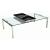 8151 Rectangle Glass Cocktail Table w/Motion Tray