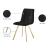 Annie Velvet Dining Chair with Gold Legs