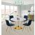 Annie Velvet Dining Chair with Gold Legs