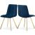 Annie Velvet Dining Chair with Gold Legs