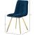 Annie Velvet Dining Chair with Gold Legs