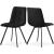 Annie Velvet Dining Chair with Matte Black