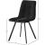 Annie Velvet Dining Chair with Matte Black