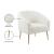 Barlow Faux Fur Chair with Gold Legs