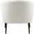 Barlow Faux Fur Chair with Matte Black Legs