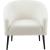 Barlow Faux Fur Chair with Matte Black Legs