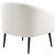 Barlow Faux Fur Chair with Matte Black Legs