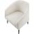 Barlow Faux Fur Chair with Matte Black Legs