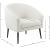 Barlow Faux Fur Chair with Matte Black Legs
