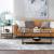 Bedford 3-Piece Glass & Wood Cocktail Table Set | Weathered Oak