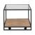 Bedford Rectangular Glass/Metal/MDF Cocktail Table