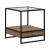 Bedford 3-Piece Glass & Wood Cocktail Table Set | Weathered Oak