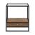 Bedford 3-Piece Glass & Wood Cocktail Table Set | Weathered Oak