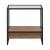 Bedford Rectangular Glass/Metal/MDF 1-Drawer End Table