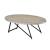Allis Oval Wood/Metal Coffee Table