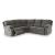 Museum Fabric 2-Piece Reclining Sectional