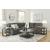 Museum Fabric 2-Piece Reclining Sectional