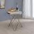 Valora Glass/Metal Round End Table