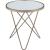 Valora Glass/Metal Round End Table