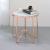 Alivia Glass/Metal Round End Table