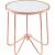 Alivia Glass/Metal Round End Table