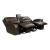 Mahala Leather/Bi-Cast Vinyl Double Reclining Loveseat w/Console