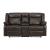 Jude Leatherette Double Glider Reclining Loveseat w/Console