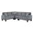 Sinclair Fabric Sectional Sofa