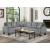Sinclair Polyester Fabric/Wood Sectional Sofa