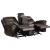 Aram AireHyde Match Double Glider Reclining Loveseat