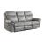 Aram Leatherette Double Reclining Sofa