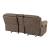 Aram Fabric Double Glider Reclining Loveseat