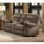 Aram Double Glider Microfiber Reclining Loveseat