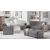 Vision Chenille Fabric L-Shaped Reversible Sectional Sleeper Sofa