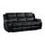 Bastrop Leather Gel Match Double Reclining Sofa